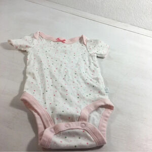 Just Born Baby Girls Body Suit Multicolored Polka dots Size 0-3 Months